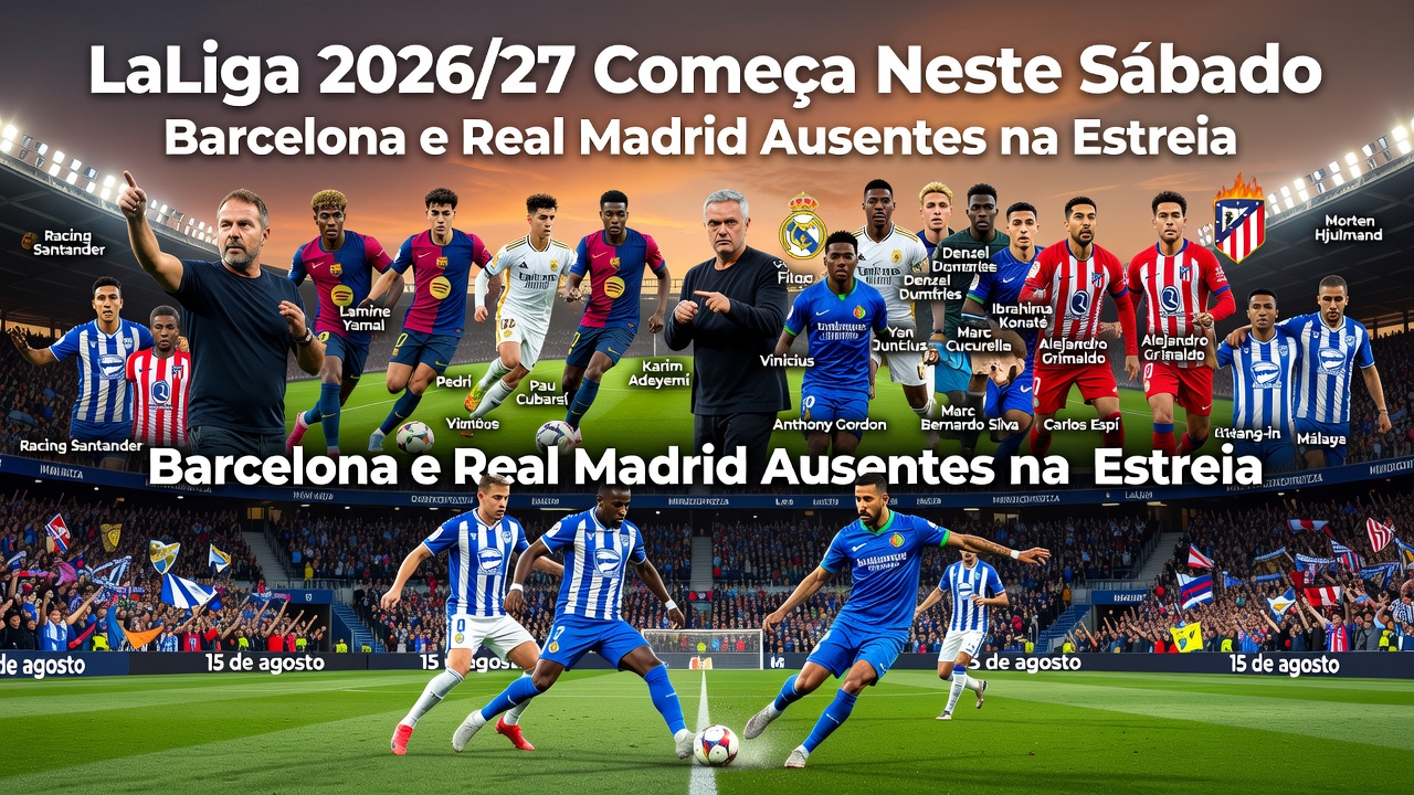 LaLiga 2026/27 Começa Neste Sábado com Barcelona e Real Madrid Ausentes na Estreia