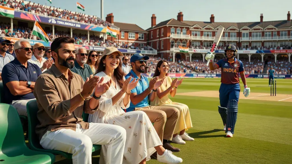 Kohli e Anushka brilham nas arquibancadas de Lord's enquanto Harmanpreet lidera India